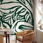 Natural Fern Symmetry Wallpaper - D629 - WallTrend