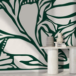 Natural Fern Symmetry Wallpaper - D629 - WallTrend
