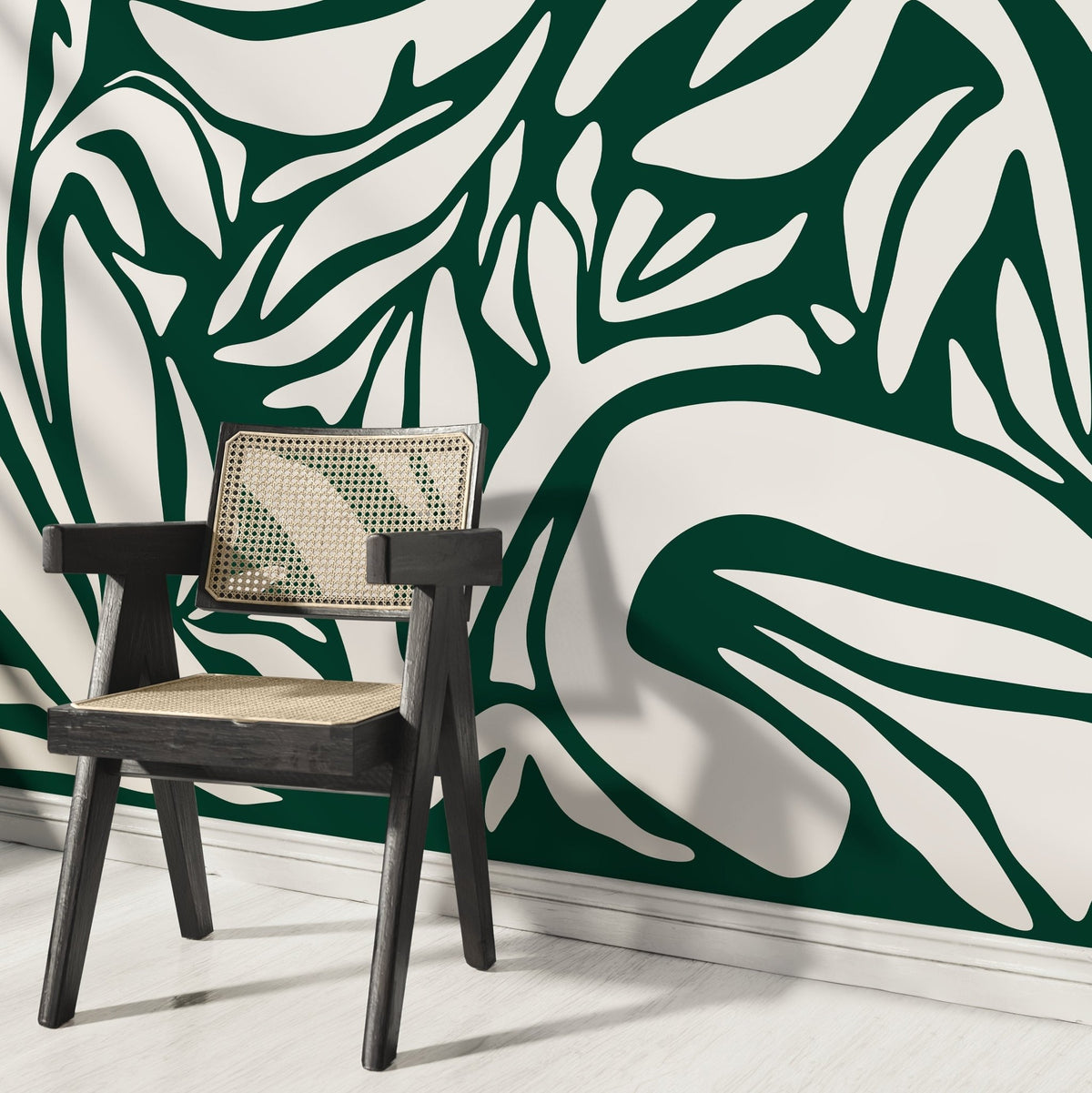 Natural Fern Symmetry Wallpaper - D629 - WallTrend