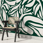 Natural Fern Symmetry Wallpaper - D629 - WallTrend