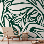 Natural Fern Symmetry Wallpaper - D629 - WallTrend
