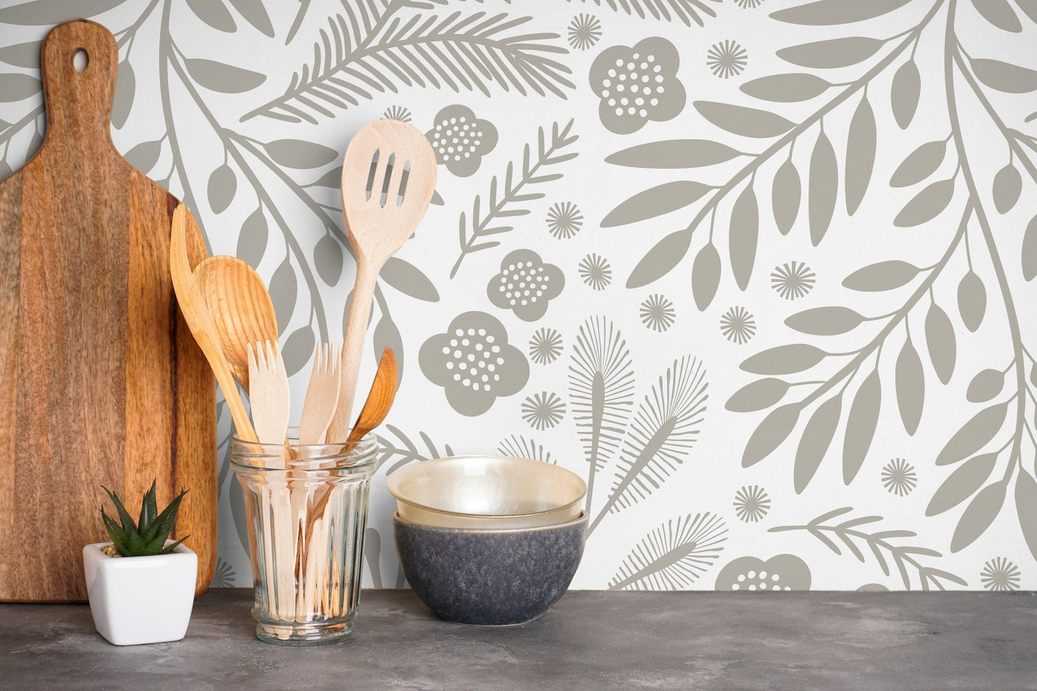 Natural Harmony Botanical Wallpaper - C232 - WallTrend