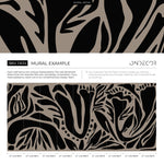 Nature - Inspired Abstract Foliage Wallpaper - D634 - WallTrend