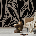 Nature - Inspired Abstract Foliage Wallpaper - D634 - WallTrend