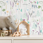 Nature - Inspired Botanical and Wildlife Illustration Wallpaper - A303 - WallTrend
