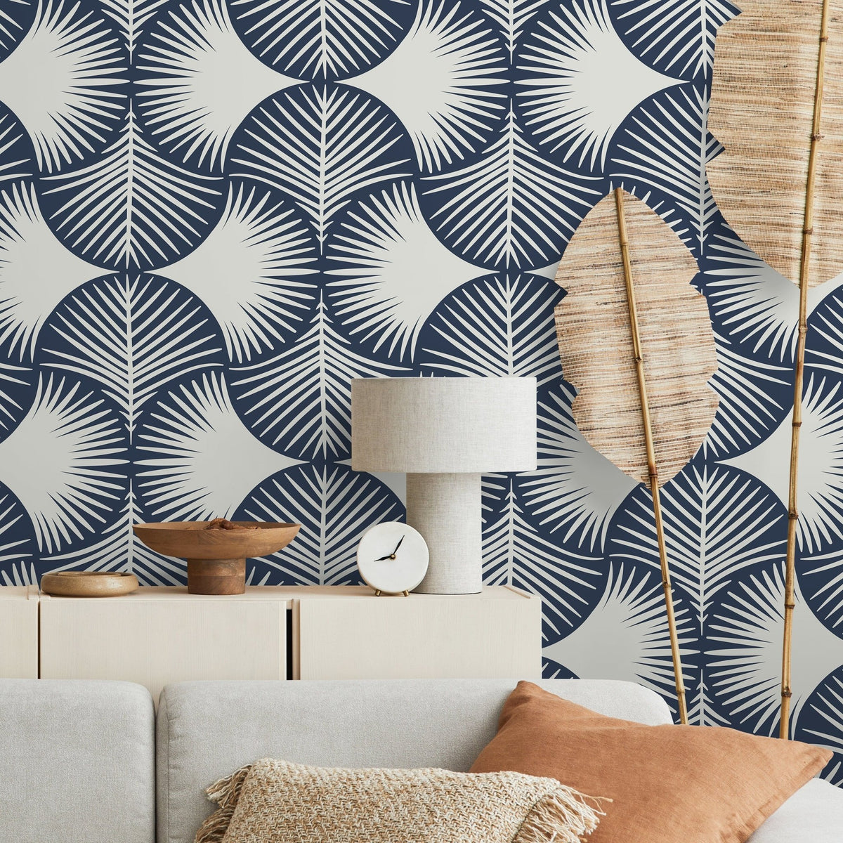 Nature - Inspired Leaf Pattern Wallpaper - C102 - WallTrend