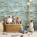 Nautical Charm Wallpaper - A166 - WallTrend