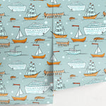 Nautical Charm Wallpaper - A166 - WallTrend