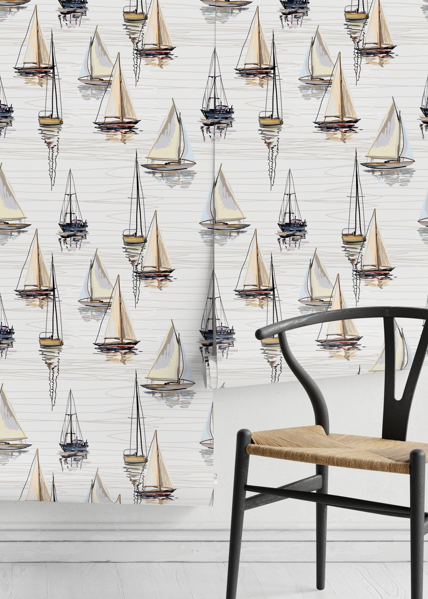 Nautical Reflections Wallpaper - D484 - WallTrend