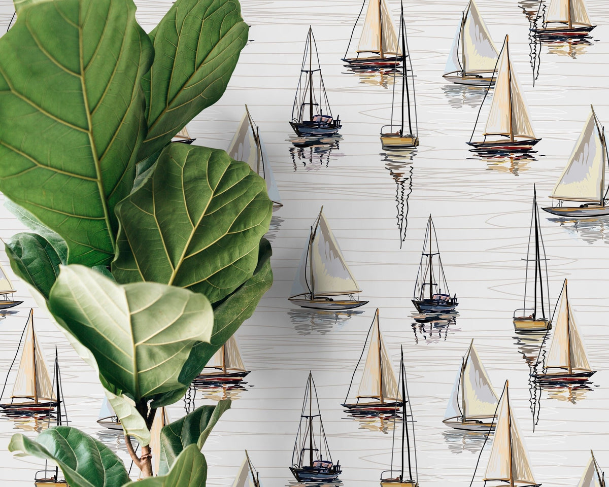 Nautical Reflections Wallpaper - D484 - WallTrend