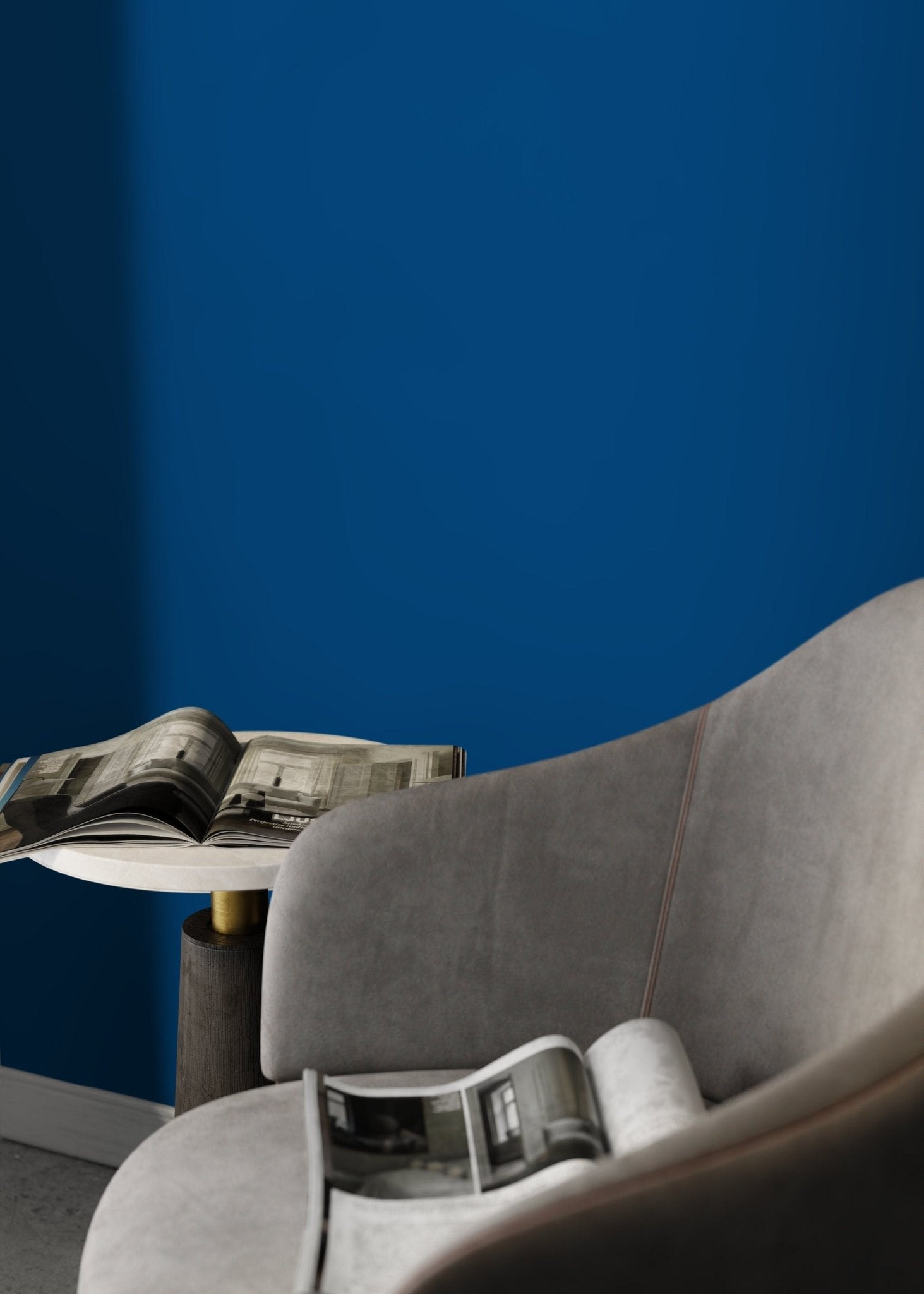 Navy Blue Elegance Wallpaper - D447 - WallTrend