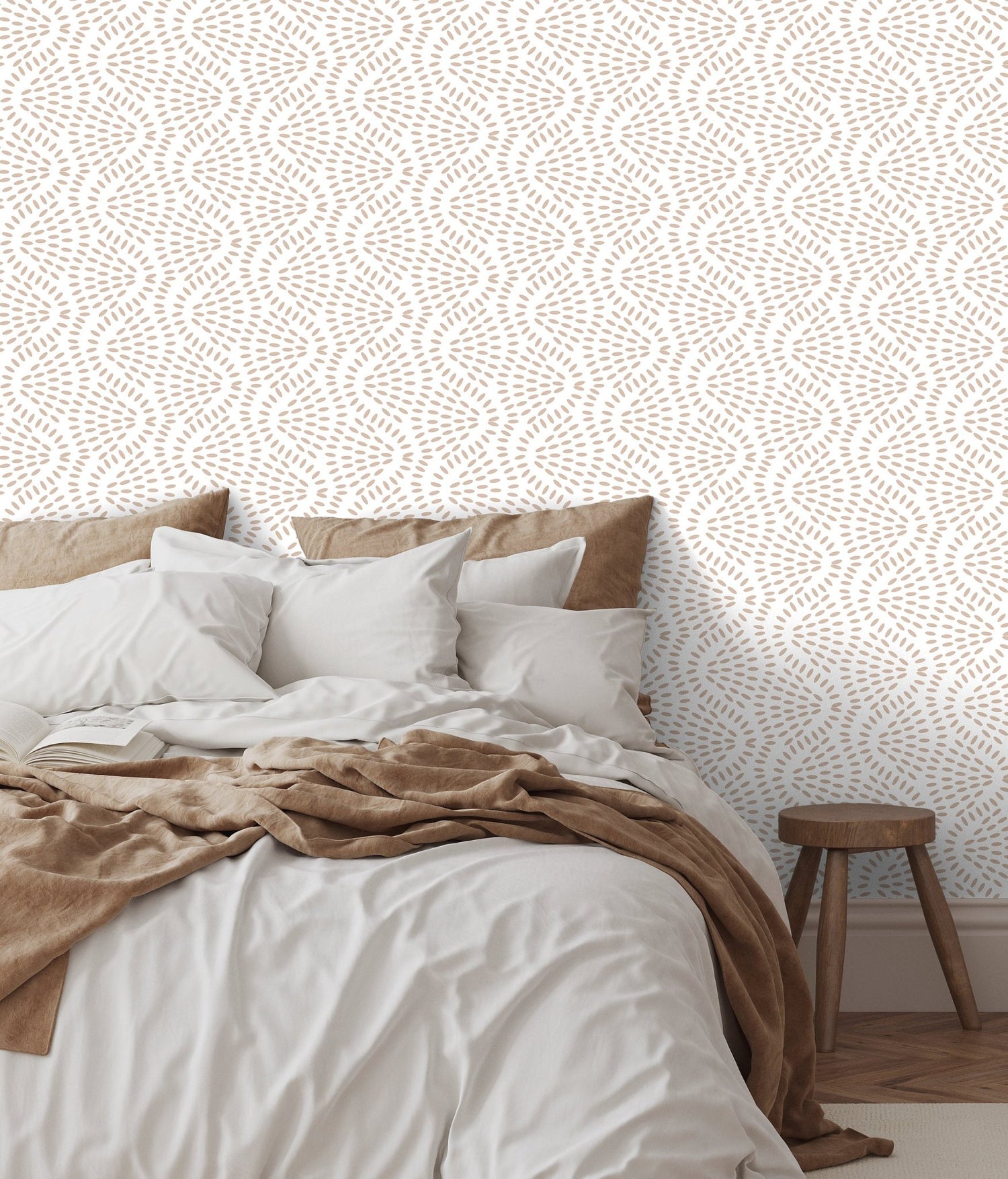 Neutral Abstract Petal Wallpaper - C594 - WallTrend