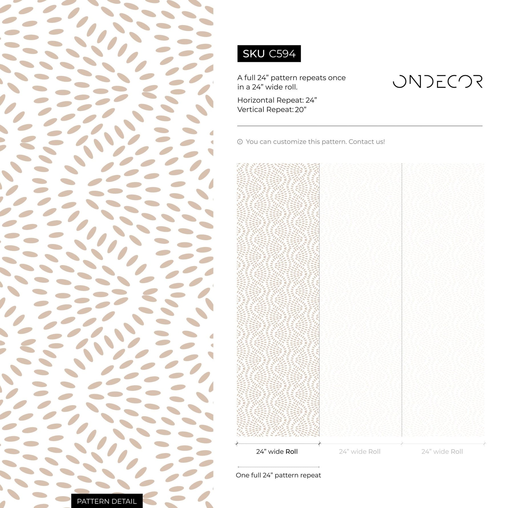Neutral Abstract Petal Wallpaper - C594 - WallTrend
