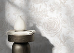 Neutral Boho Roses Wallpaper Boho Peony Wallpaper Peel and Stick Removable Repositionable Burnt Orange Minimalistic - ZACY - WallTrend