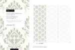 Neutral Damask Wallpaper / Peel and Stick Wallpaper Removable Wallpaper Home Decor Wall Art Wall Decor Room Decor - D229 - WallTrend