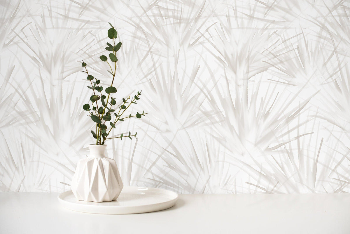 Neutral Floral Dandelion Wallpaper / Peel and Stick Wallpaper Removable Wallpaper Home Decor Wall Art Wall Decor Room Decor - C861 - WallTrend