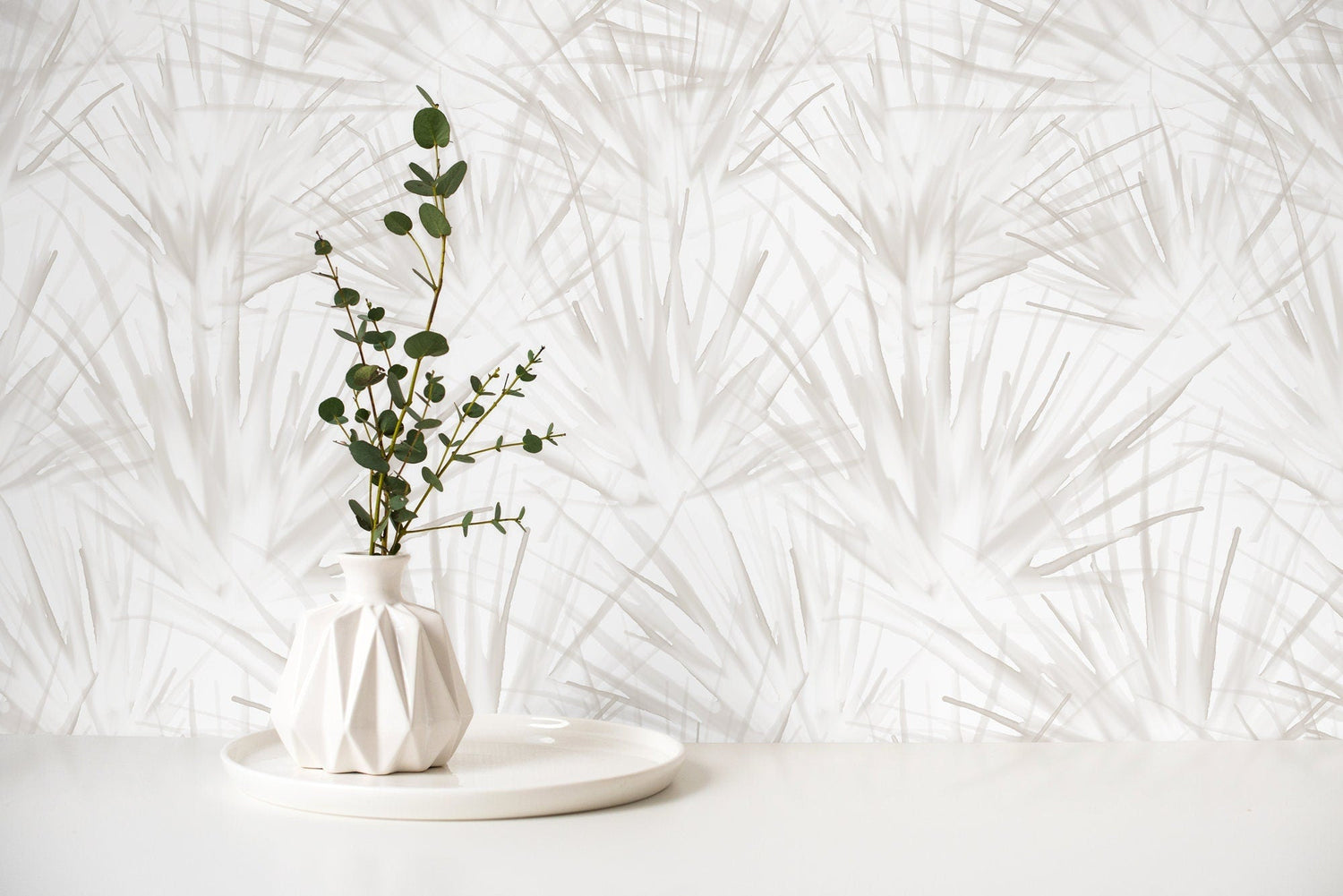 Neutral Floral Dandelion Wallpaper / Peel and Stick Wallpaper Removable Wallpaper Home Decor Wall Art Wall Decor Room Decor - C861 - WallTrend