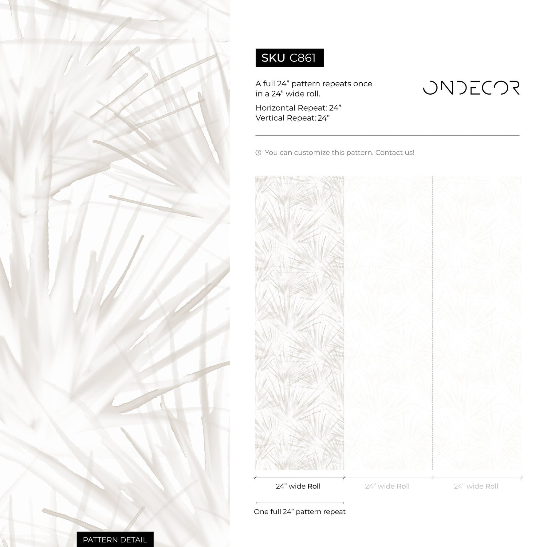 Neutral Floral Dandelion Wallpaper / Peel and Stick Wallpaper Removable Wallpaper Home Decor Wall Art Wall Decor Room Decor - C861 - WallTrend