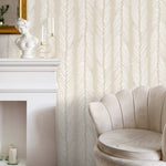 Neutral Herringbone Wallpaper Boho Wallpaper Peel and Stick and Traditional Wallpaper - D790 - WallTrend