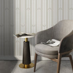 Neutral Herringbone Wallpaper Minimalist Wallpaper Peel and Stick and Traditional Wallpaper - D800 - WallTrend