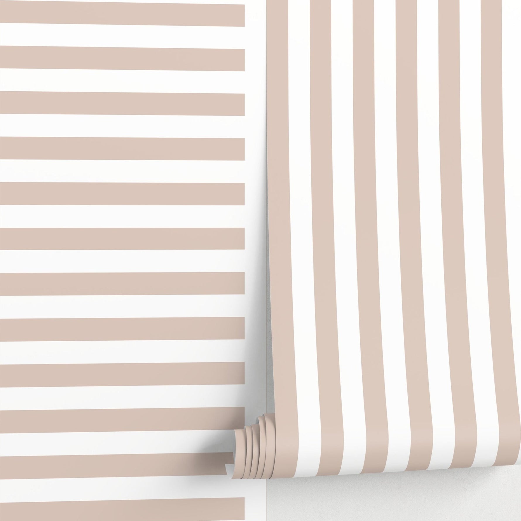 Neutral Striped Wallpaper Modern Geometric Wallpaper Peel and Stick and Traditional Wallpaper - D737 - WallTrend