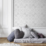 Neutral Vintage Wallpaper Victorian Wallpaper Peel and Stick and Traditional Wallpaper - A574 - WallTrend