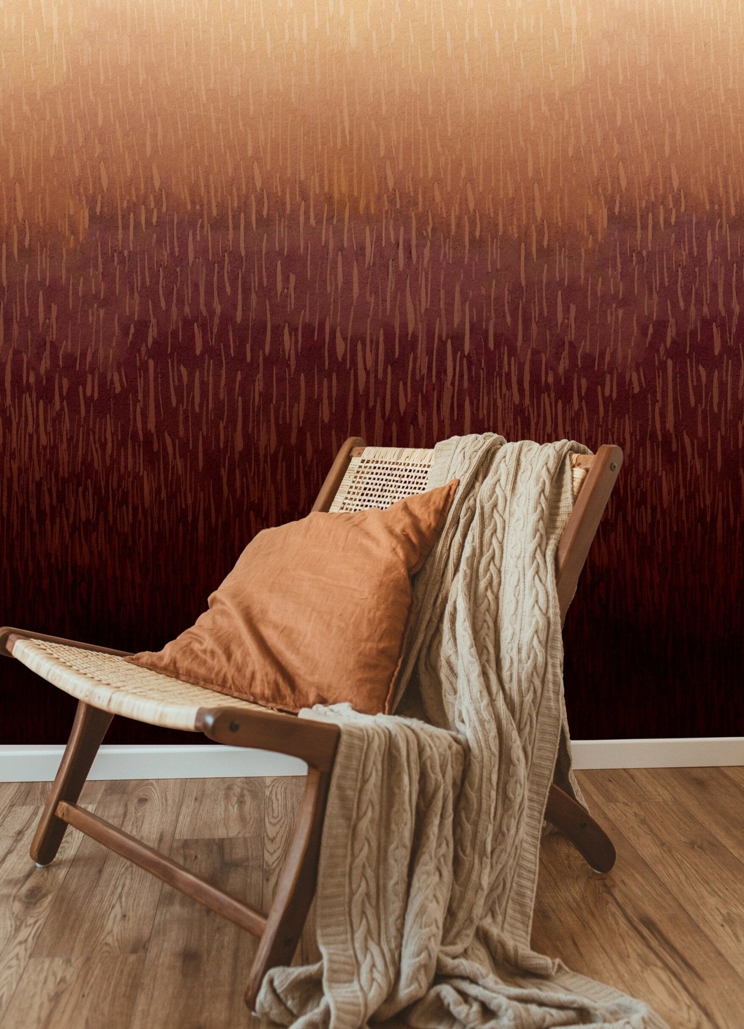 Ombre Rainfall Wallpaper - X158 - WallTrend