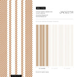 Orange Striped Wallpaper Farmhouse Wallpaper Peel and Stick and Traditional Wallpaper - D783 - WallTrend