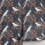 Orchard Parrot Wallpaper - A919 - WallTrend