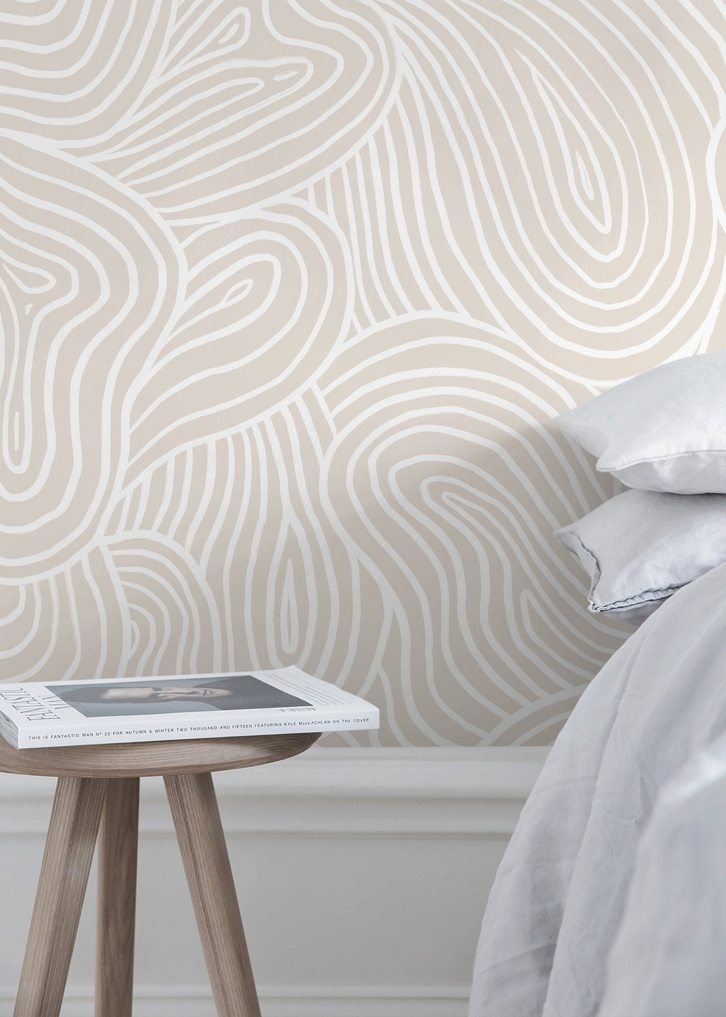 Organic Curves Wallpaper - C886 - WallTrend