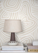 Organic Curves Wallpaper - C886 - WallTrend