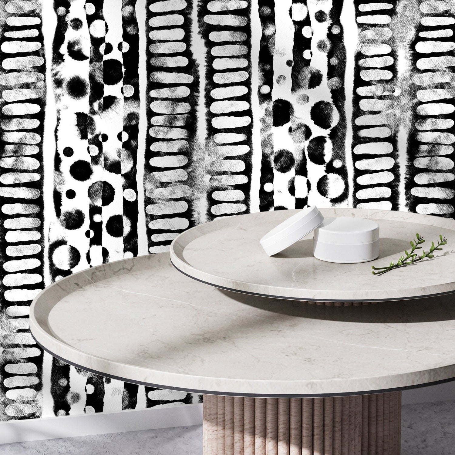 Organic Ink Blots Wallpaper - X116 - WallTrend