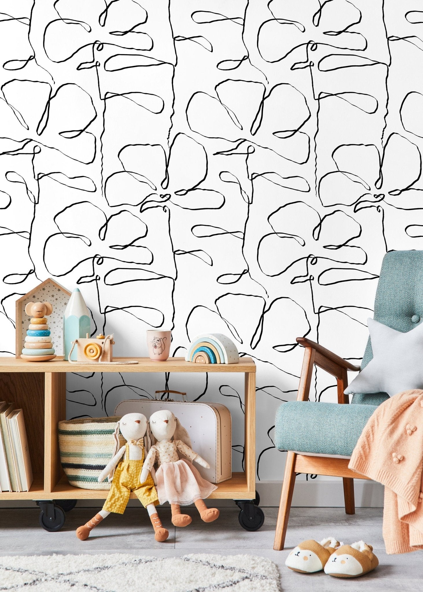 Organic Lines Wallpaper - C674 - WallTrend