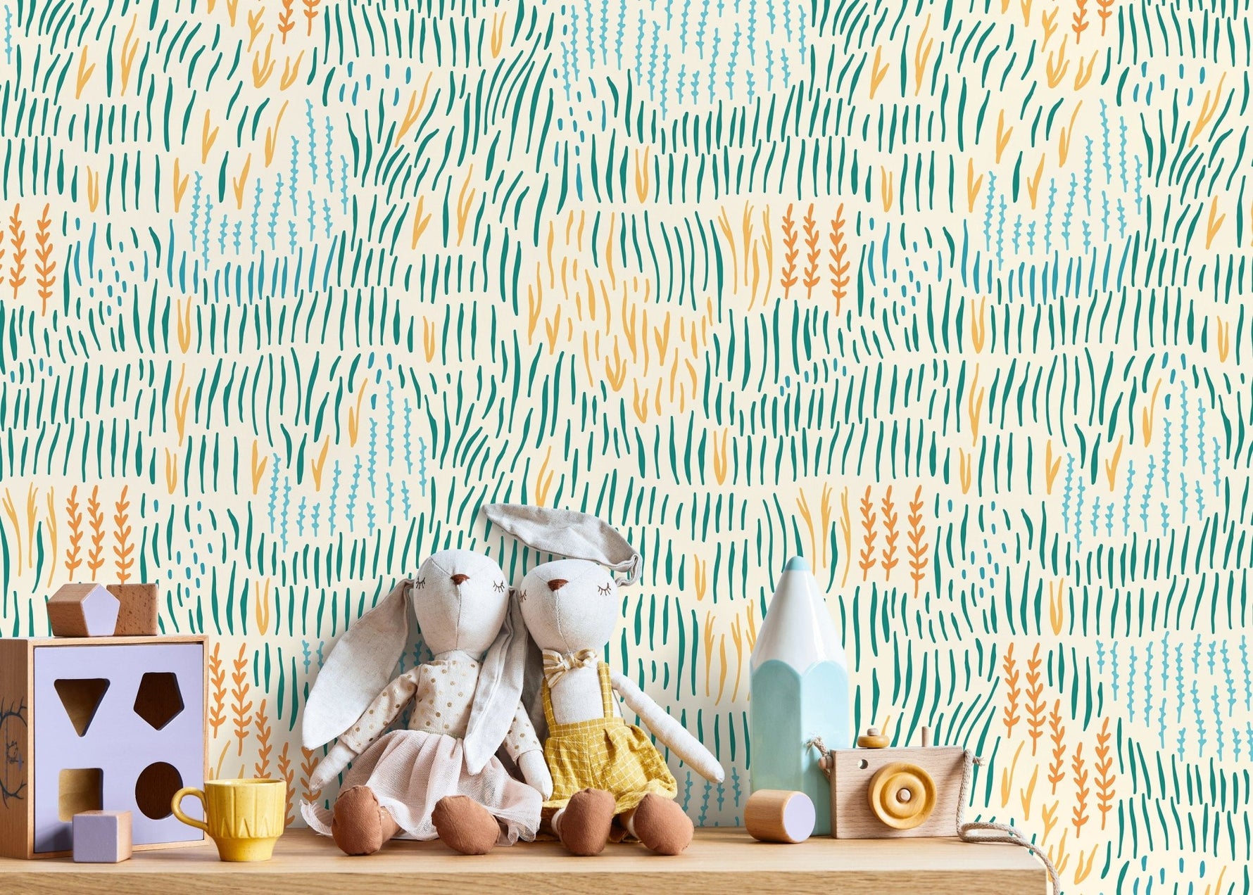 Organic Lines Wallpaper - D290 - WallTrend