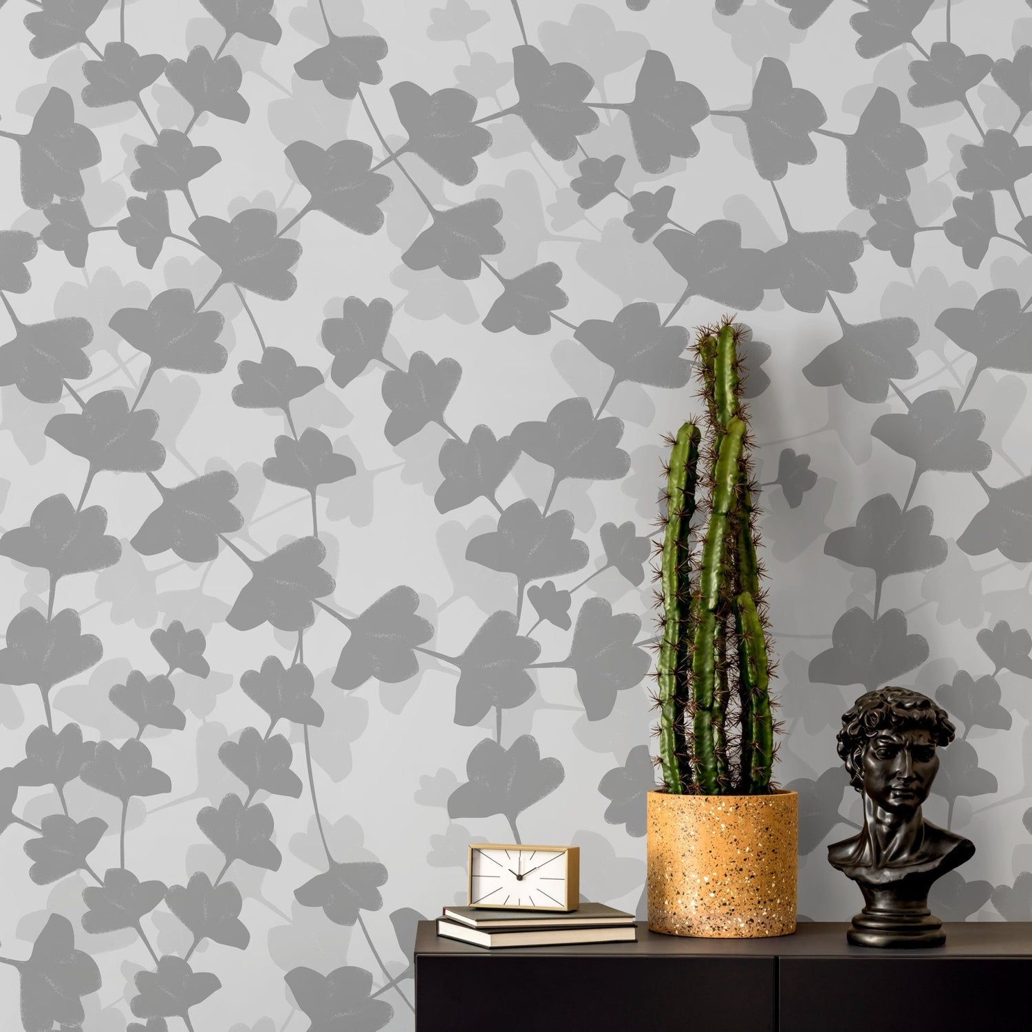 Ornamental Flowers Wallpaper - Removable Wallpaper Peel and Stick Wallpaper Wall Paper - X016 - WallTrend