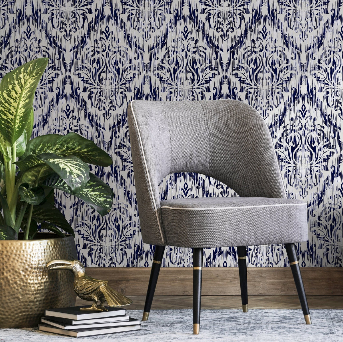 Ornamental Wallpaper - Removable Wallpaper Peel and Stick Wallpaper Wall Paper Wall Mural - B277 - WallTrend