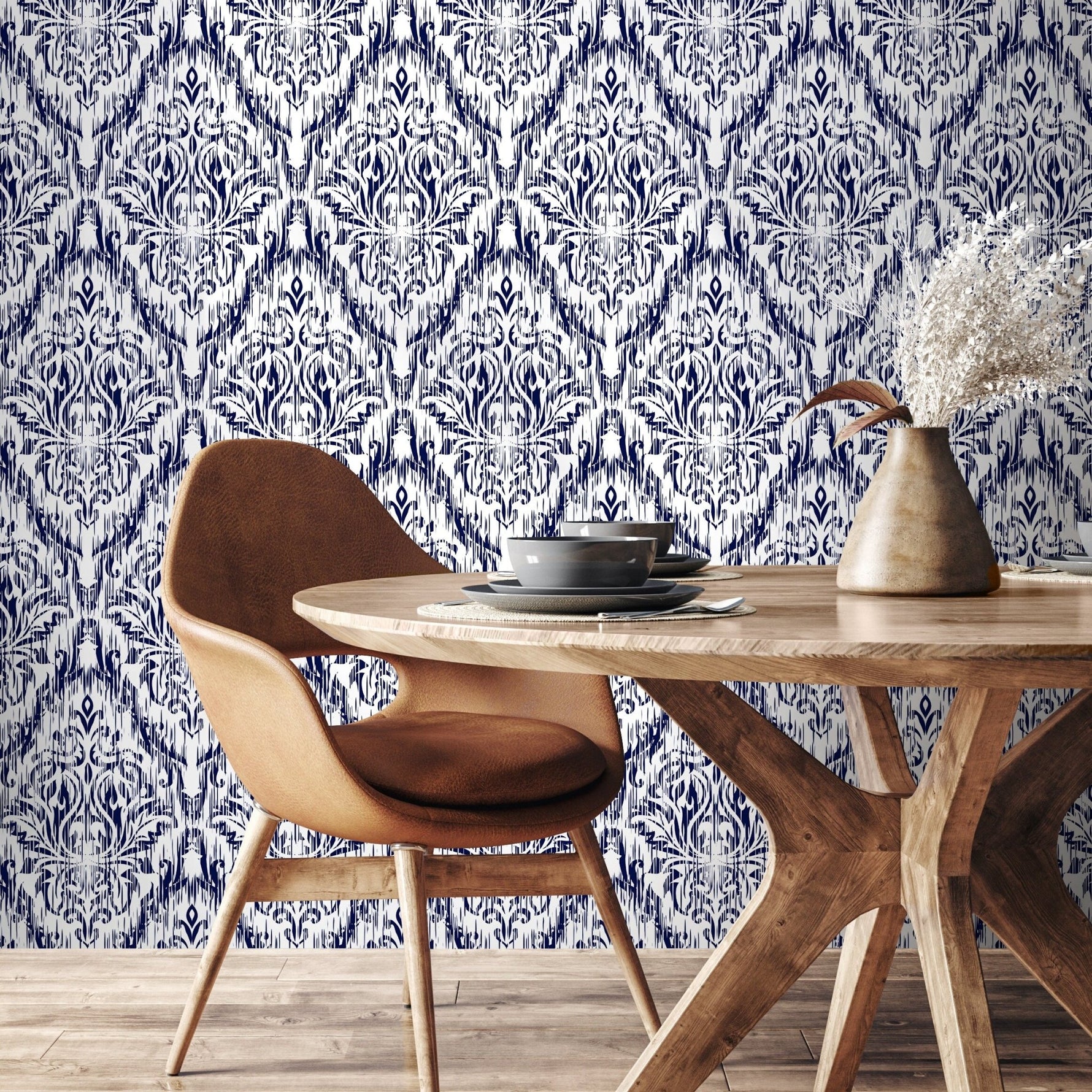 Ornamental Wallpaper - Removable Wallpaper Peel and Stick Wallpaper Wall Paper Wall Mural - B277 - WallTrend