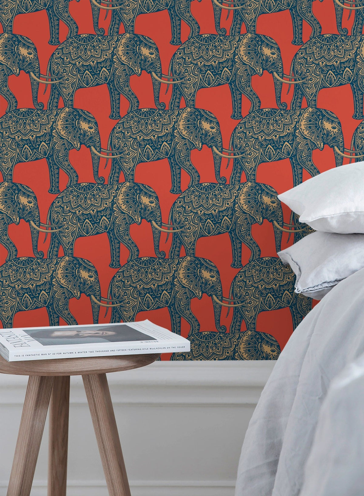 Ornate Elephant Parade Wallpaper - B347 - WallTrend
