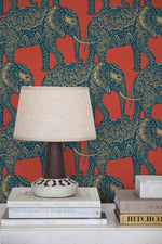 Ornate Elephant Parade Wallpaper - B347 - WallTrend