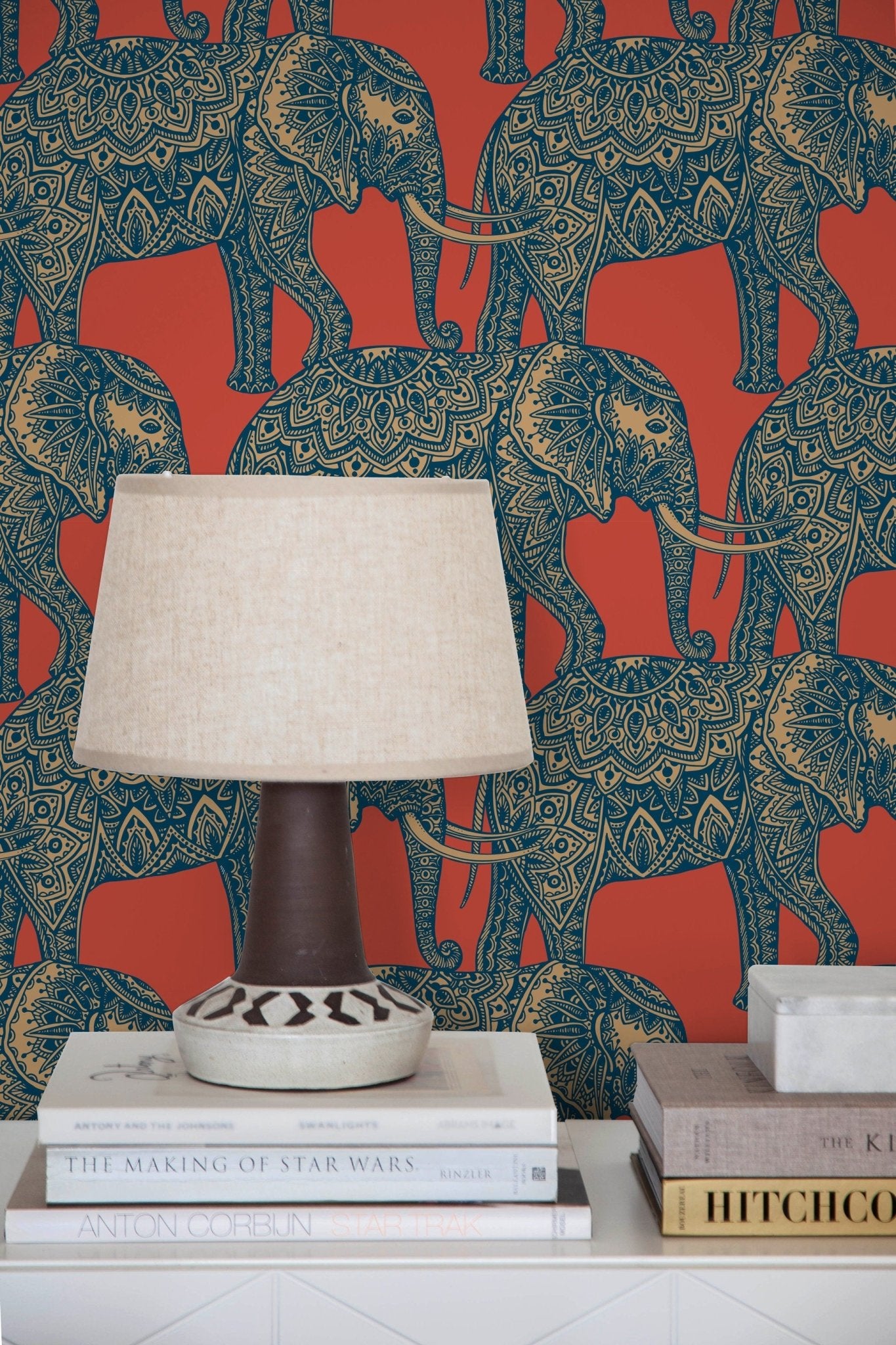 Ornate Elephant Parade Wallpaper - B347 - WallTrend