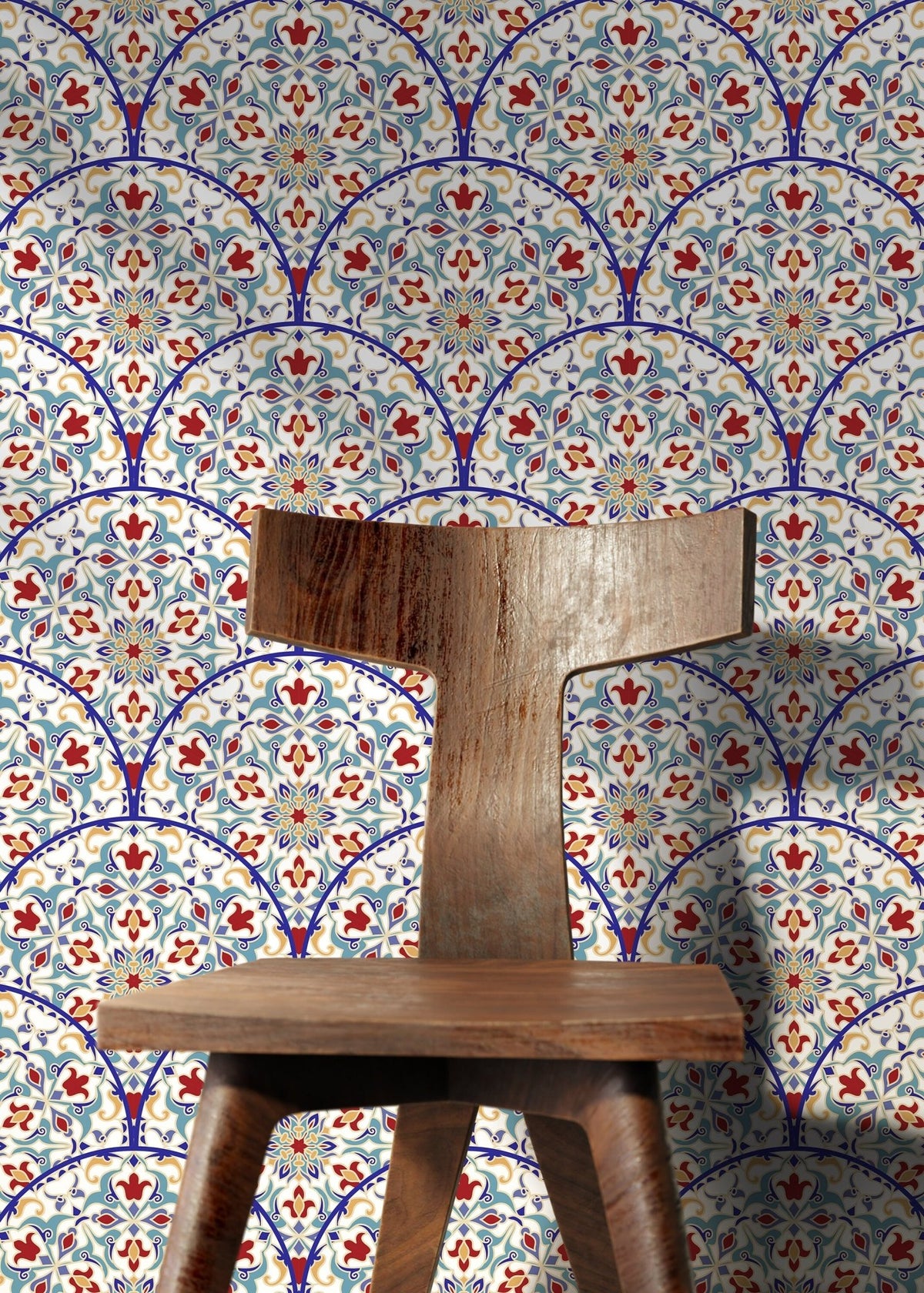 Ornate Floral Arch Wallpaper - B820 - WallTrend