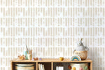 Paint Brush Dotted in Sand Wallpaper Abstract Removable and Repositionable Peel and Stick or Traditional Pre - pasted Wallpaper - ZADF - WallTrend