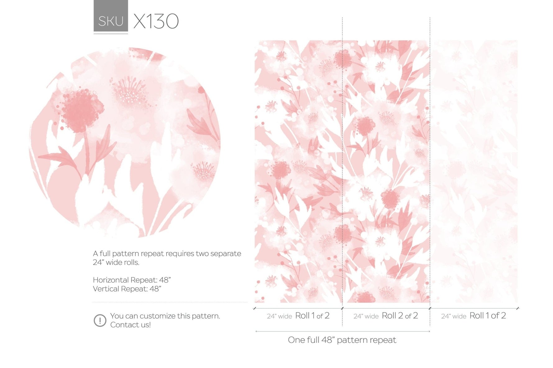 Pastel Floral Elegance Wallpaper - X130 - WallTrend