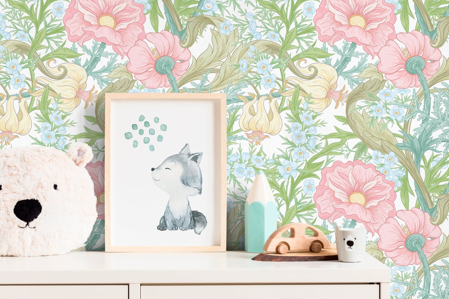 Pastel Floral Harmony Wallpaper - C409 - WallTrend