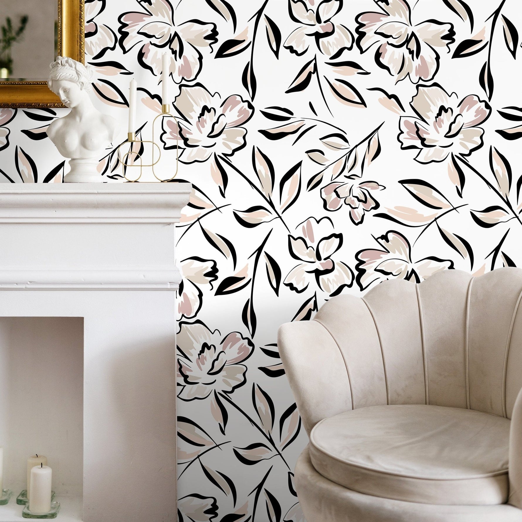 Peel and Stick Wallpaper Removable Wallpaper Wall Decor Home Decor Wall Art Printable Wall Art Room Decor Wall Prints Wall Hanging - D964 - WallTrend
