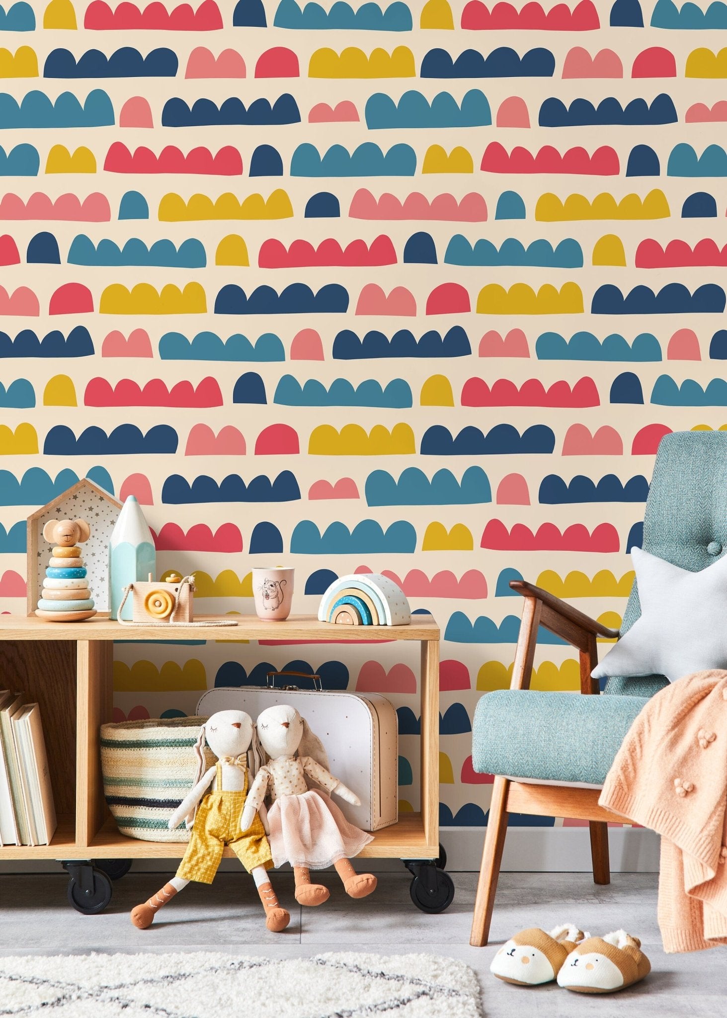 Playful Arch Pattern Wallpaper - D338 - WallTrend