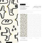 Playful Birds and Clouds Wallpaper - C705 - WallTrend