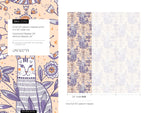 Playful Cat and Floral Motif Wallpaper - D292 - WallTrend