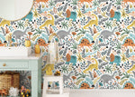 Playful Dinosaurs Wallpaper - D483 - WallTrend