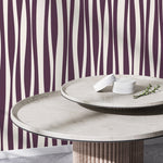 Purple Abstract Striped Wallpaper / Peel and Stick Wallpaper Removable Wallpaper Home Decor Wall Art Wall Decor Room Decor - D485 - WallTrend